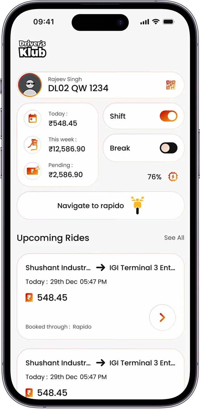 DriversKlub app